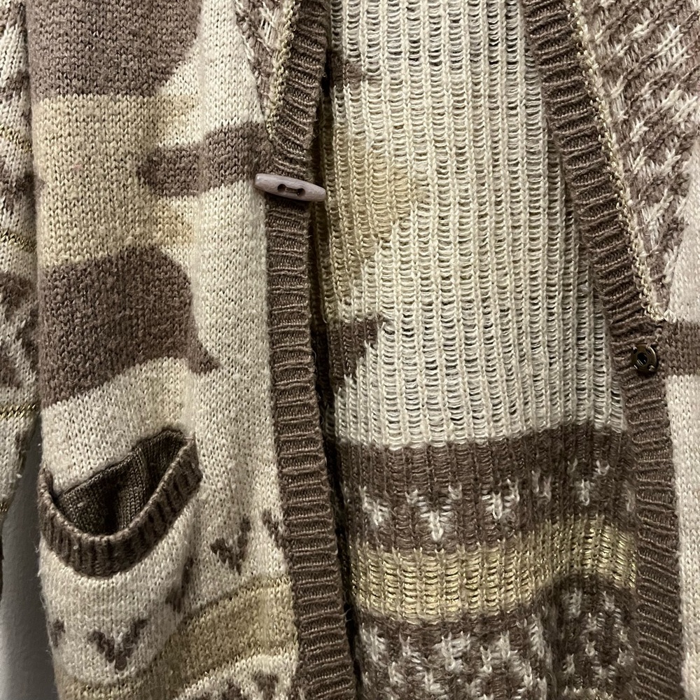 Neutral Aztec Print Cardigan - Picture 9 of 13
